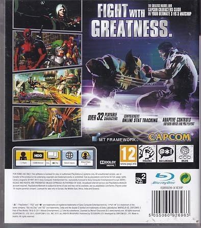 Marvel VS Capcom 3 Fate of Two Worlds - PS3 (B Grade) (Genbrug)